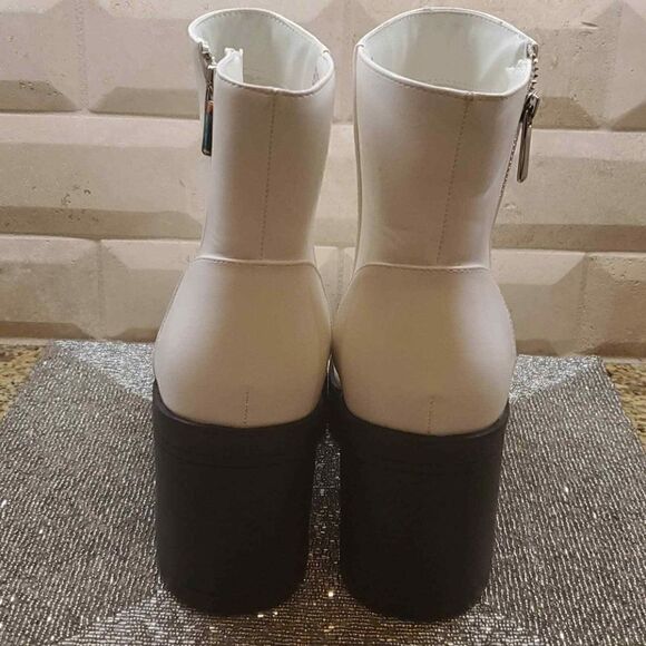 FRENCH CONNECTION Leather Block Heel Booties - Picture 5 of 8